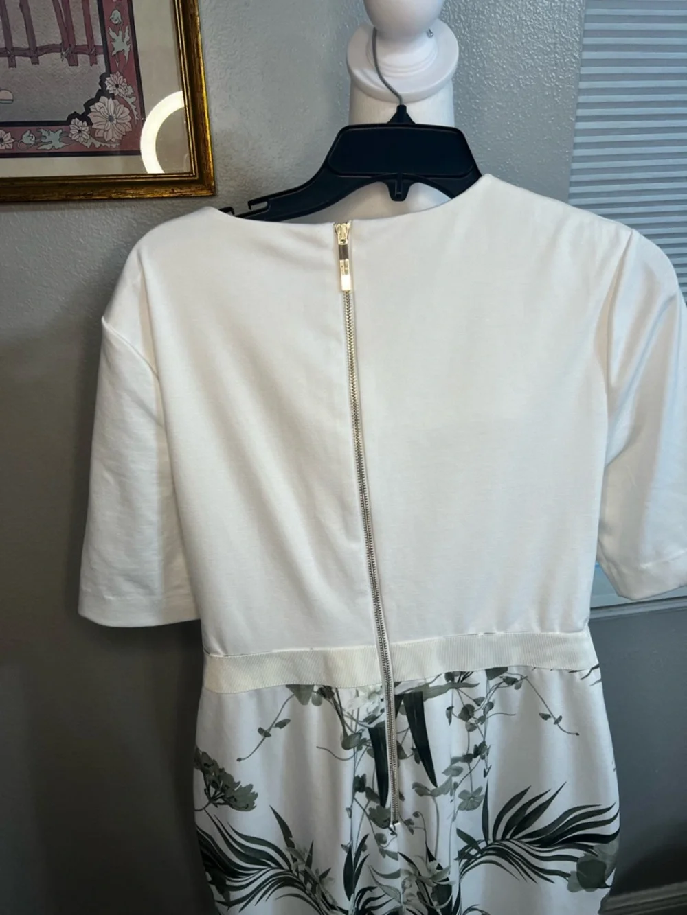 Ted Baker Tyyraa Green Highland Print Sheath Bodycon Dress Ted Size 5 Us Size 12 - Picture 7 of 12